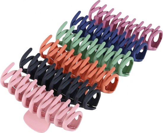 Pastel Hair Clips Extra Large 6 Pack