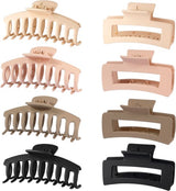 Nude Hair Clips Extra Large 8 Pack